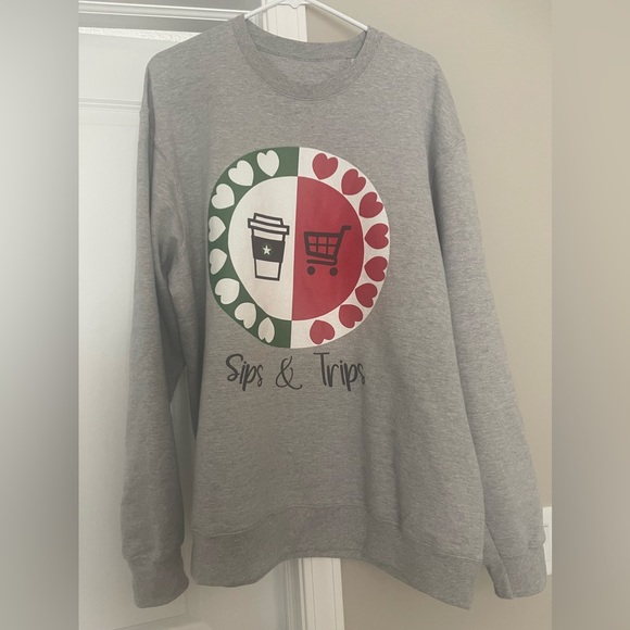 Sips and Trips Sweatshirt - Picture 1 of 3